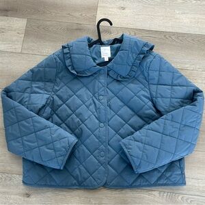 LC Lauren Conrad Blue Quilted Jacket